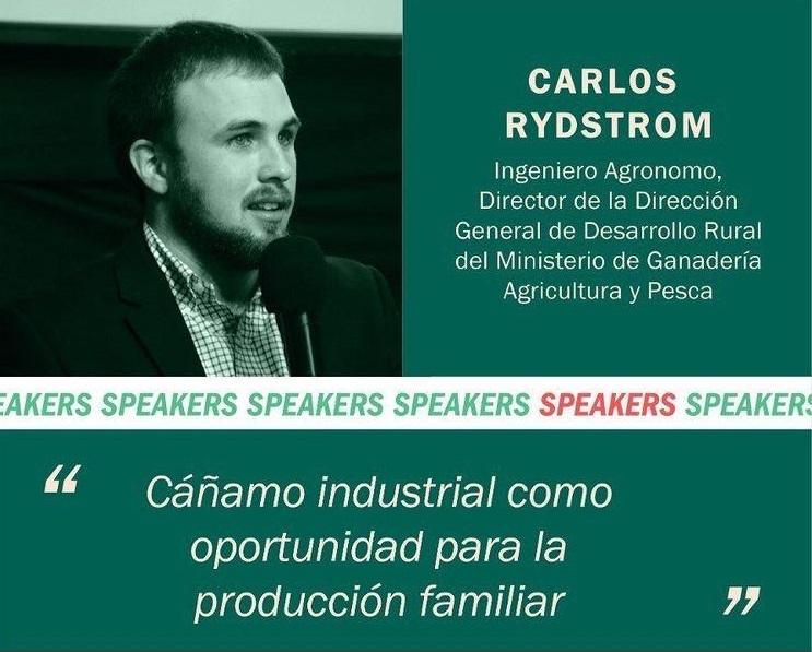 Director de DGDR Carlos Rydstöm en Expocannabis