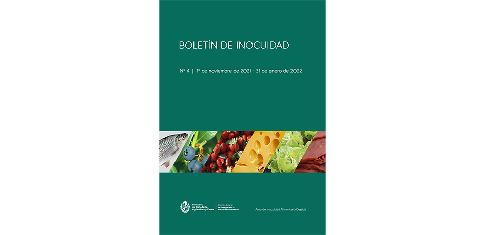 Tapa Boletín de Inocuidad Nº 4 | Nov 2021 - Ene 2022