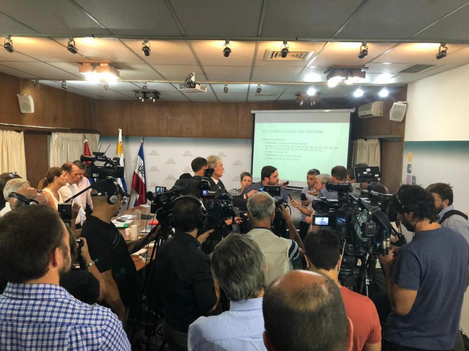 Subsecreatrio en rueda de prensa por emergencia agropecuaria