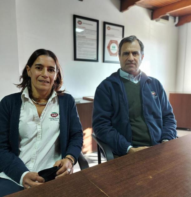 Autoridades de URF, Gerente General, Ing. Agr. Alejandro López e Ing. Elena Loaces Autoridades de URF, Gerente General, Ing. Agr. Alejandro López e Ing. Elena LoacesAgr.