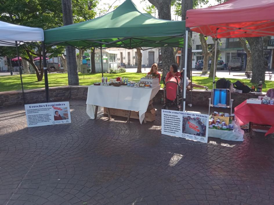 feria en plaza de MInas 