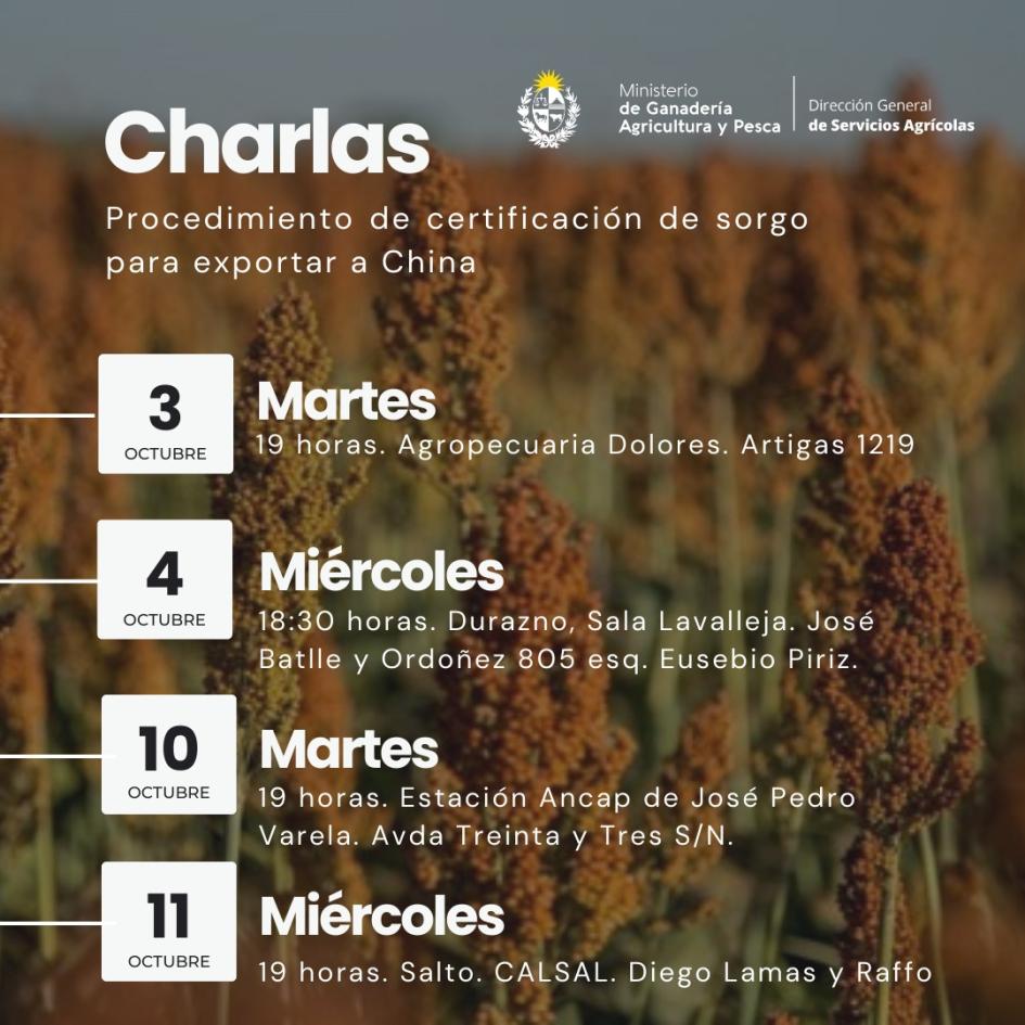 Charlas de Servicios Agrícolas