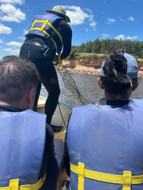 Equipo de Dinara en Río Negro