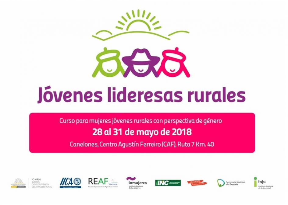 curso para mujeres jóvenes rurales con perspectiva de género gráfica curso para mujeres jóvenes rurales