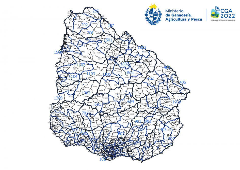 Mapa de zonas de enumeración. Mapa de zonas de enumeración.