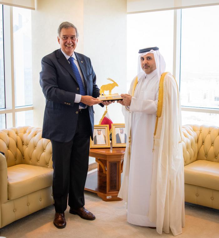 Ministro Mattos y ministro Abdullah Bin Abdulaziz Bin Turki Al Subaie
