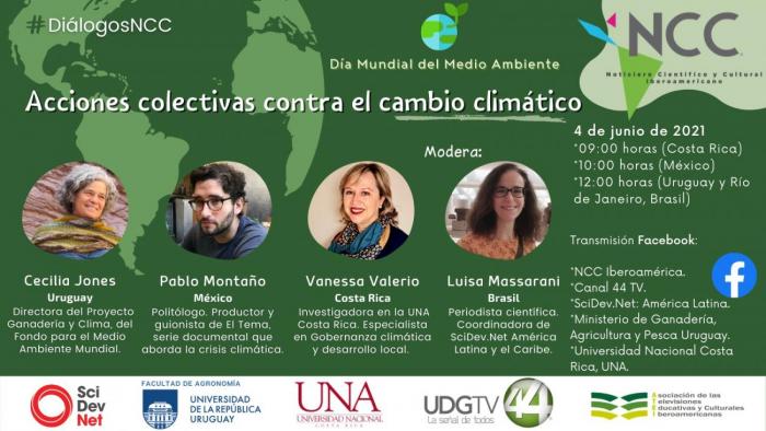 Expositores de Acciones colectivas contra el Cambio Climático