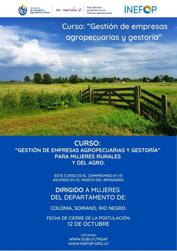 Curso para mujeres rurales y del agro