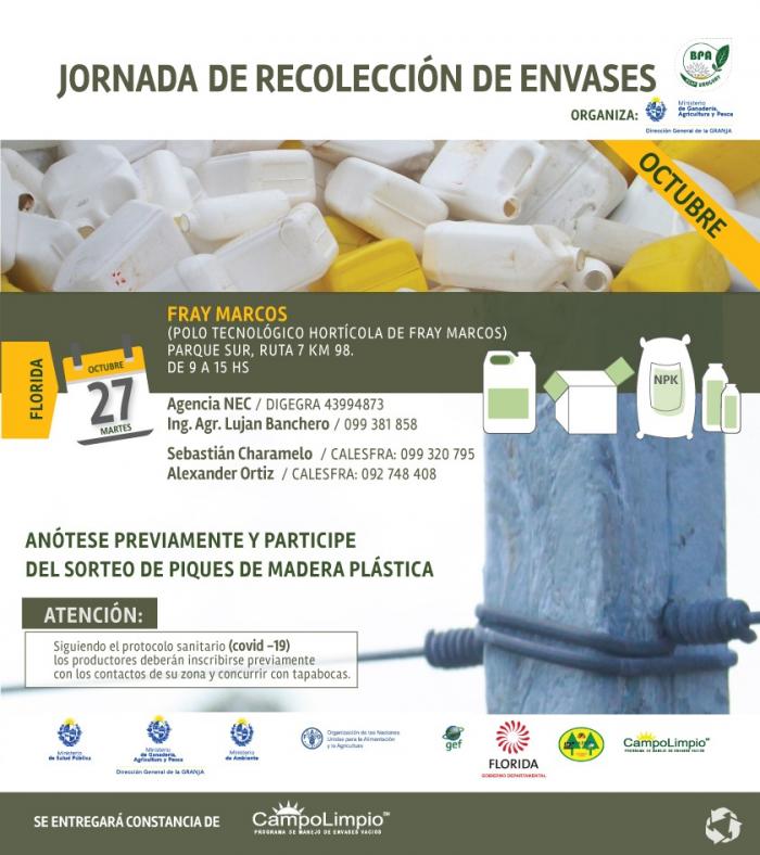 Jornada de recolección 27 de octubre en Florida Jornada de recolección 27 de octubre en Florida