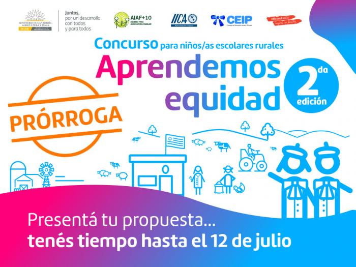 Plazo de concurso Aprendemos equidad 2ª edición gráfica de aprendemos equidad