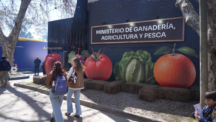 Fachada del stand MGAP