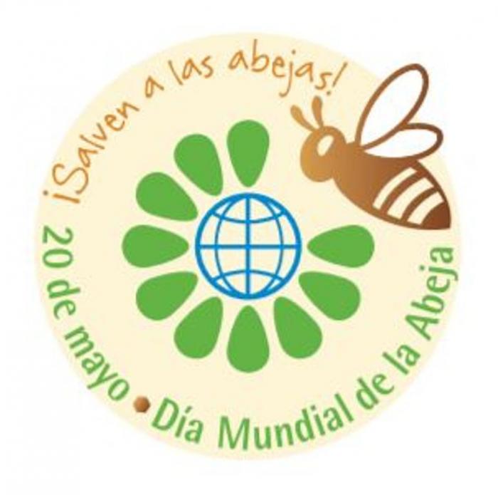 Logo Día mundial de la abeja