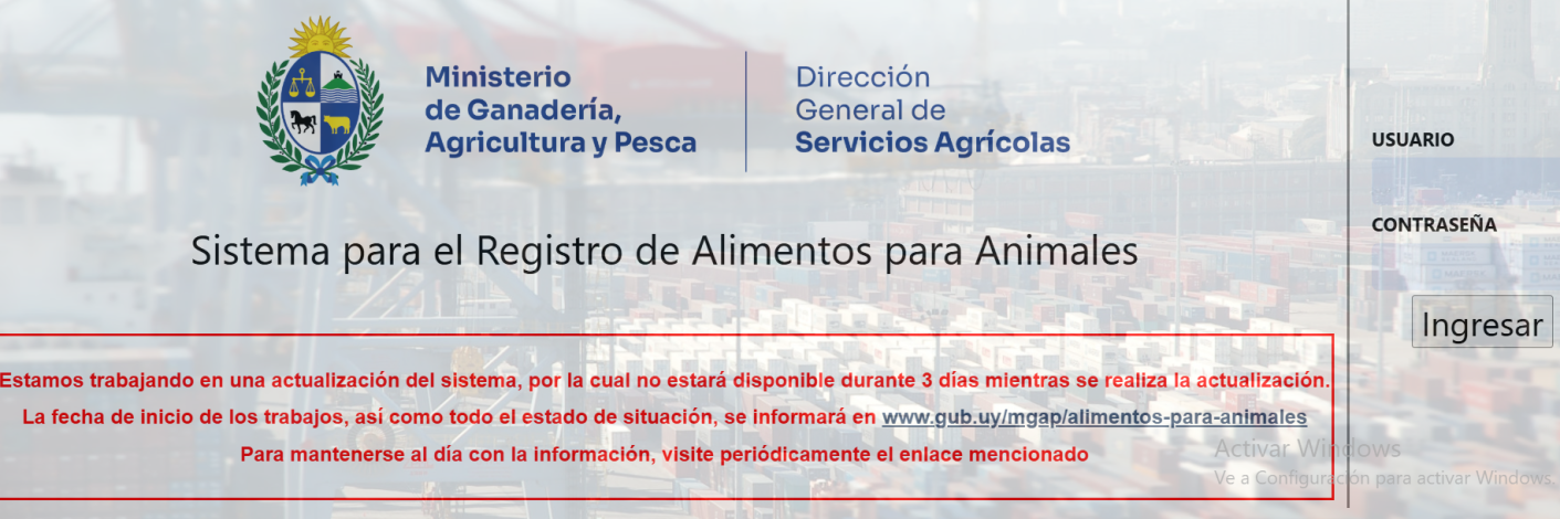 Sistema de Registros de Alimentos