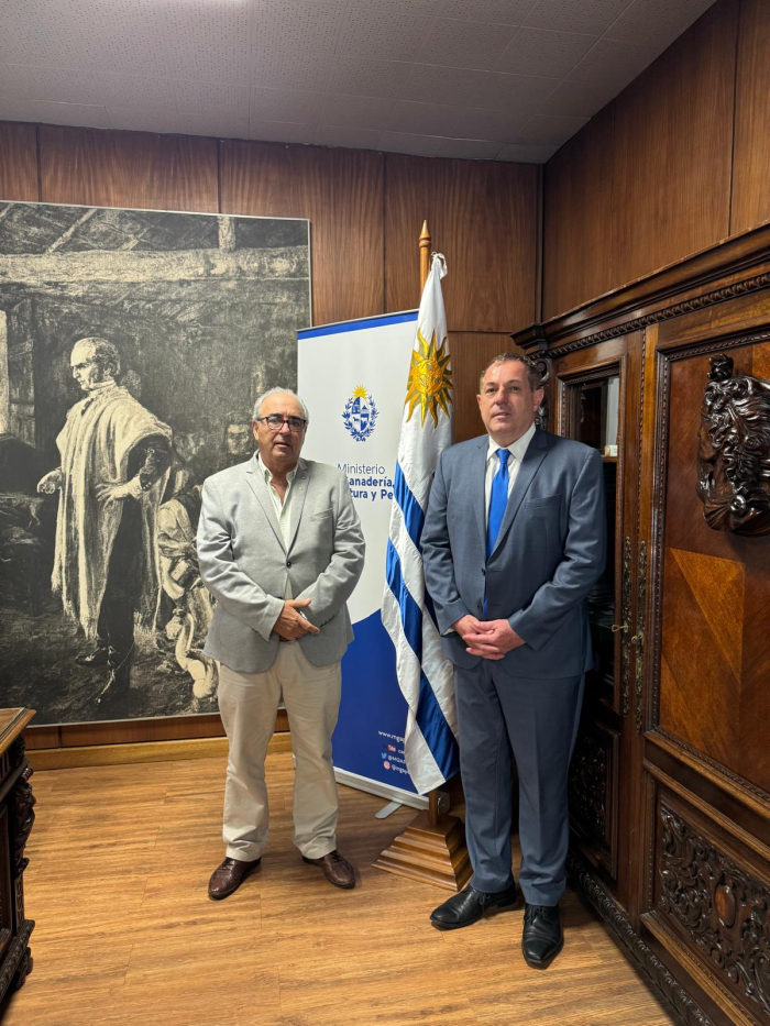 Ministro Fratti y embajador Bernardo Greiver