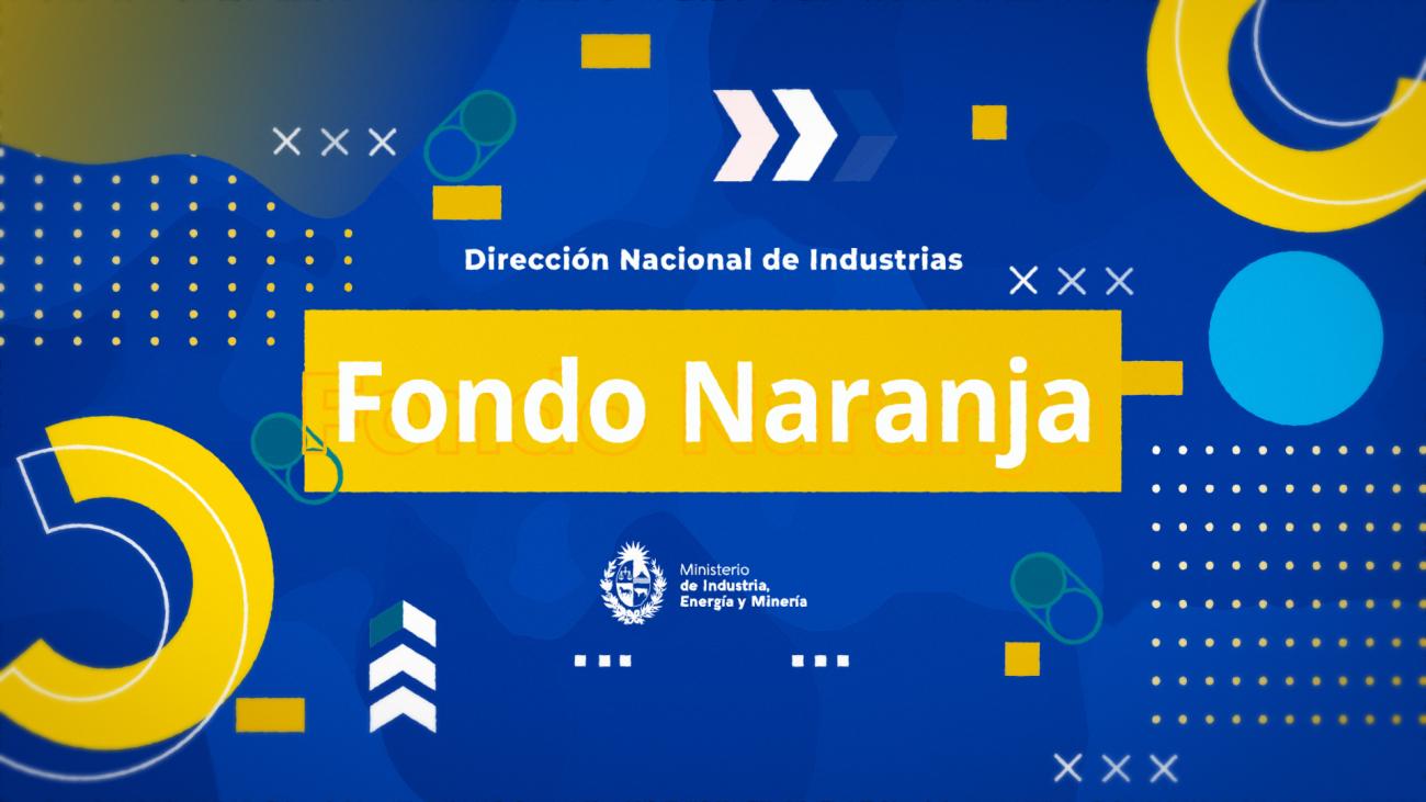 Fondo Naranja Banner que dice Fondo Naranja