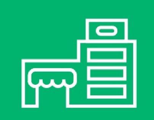 icono de comercial y servicios