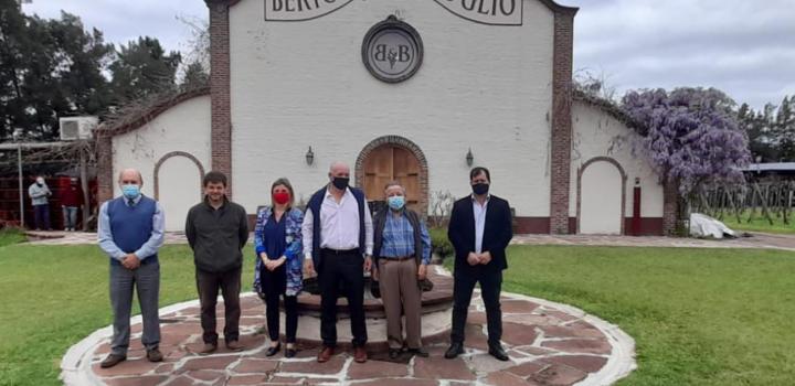 El subsecretario visita bodega Bertolini Broglio