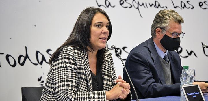 Presidenta de ANDE, Carmen Sánchez, y subsecretario del Ministerio de Ambiente, Gerardo Amarilla