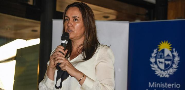 La directora de OPP María de Lima durante el lanzamiento de Cordero Esteño