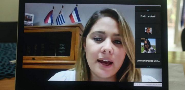 Directora Susana Pecoy en la ceremonia del Fondo Industrial 2020