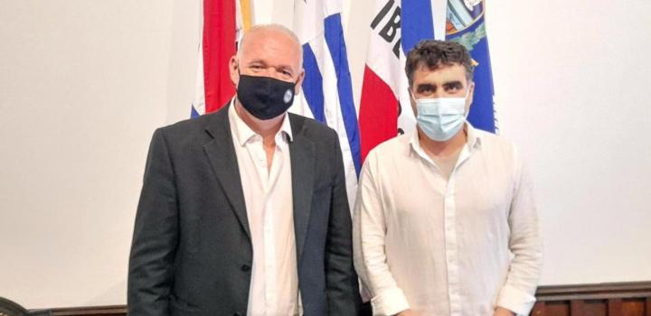 Walter Verri con Intendente de Salto Andrés Lima