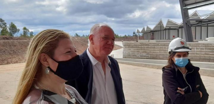 El subsecretario visita obras de la Central Hortícola del Norte