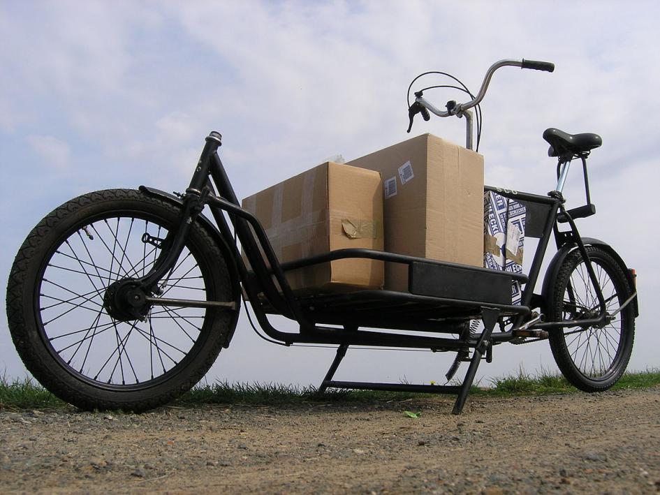 bici cargo vehículo de pedaleo asistido
