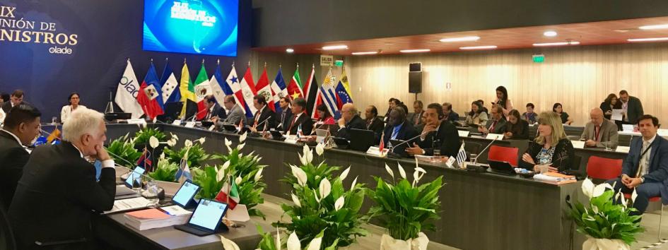 Reunión de Ministros de Olade en Lima, Perú