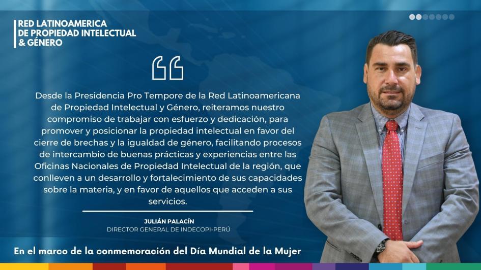 Julián Palacín, director general de INDECOPI, Perú. Julián Palacín