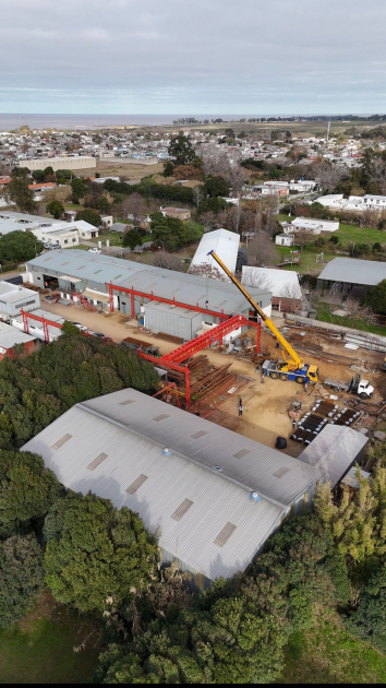Vista aérea a planta de Montajes Núñez