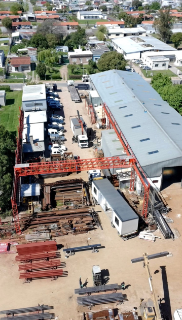 Vista aérea a planta de Montajes Núñez