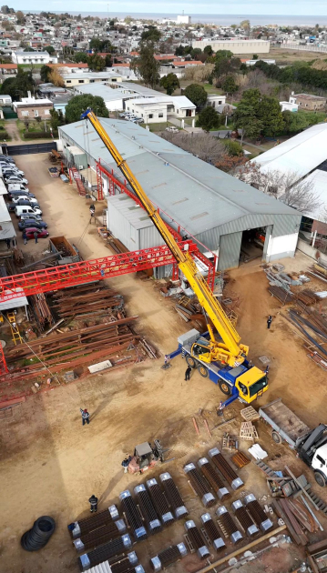 Vista aérea de la planta de Montajes Núñez