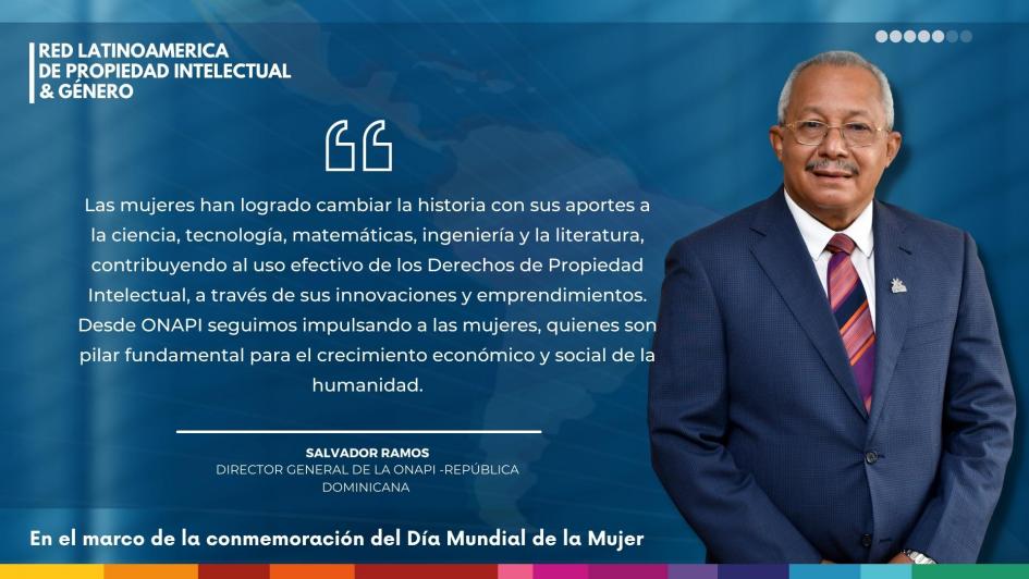 Salvador Ramos, director general de la ONAPI, República Dominicana. Salvador Ramos