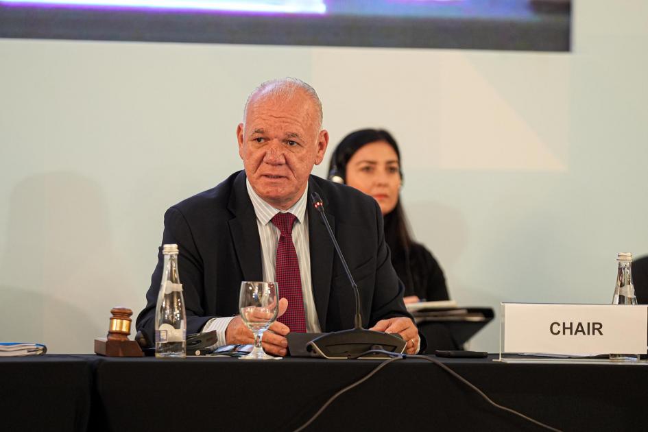 Verri se dirigió a los integrantes del consejo Verri habla sentado; detrás hay una mujer
