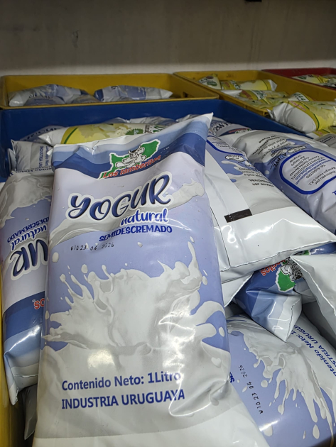 Bolsas de yogur