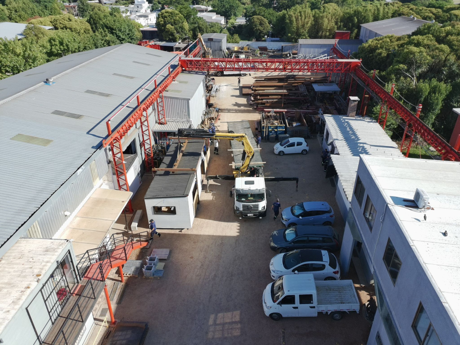 Vista aérea de la planta de Montajes Núñez