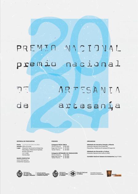Primer Premio Sra. Ana Paola De Lisi Perdomo Afiche ganador del primer premio en el Concurso de Afiche del Premio Nacional de Artesanía 2024