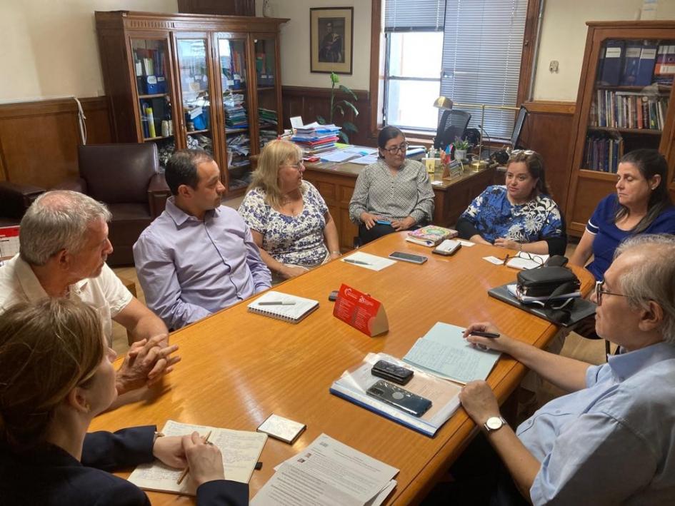 Reunión en el Ministerio de Salud Pública, Dirección General de la Salud Reunión en Dirección General de la Salud
