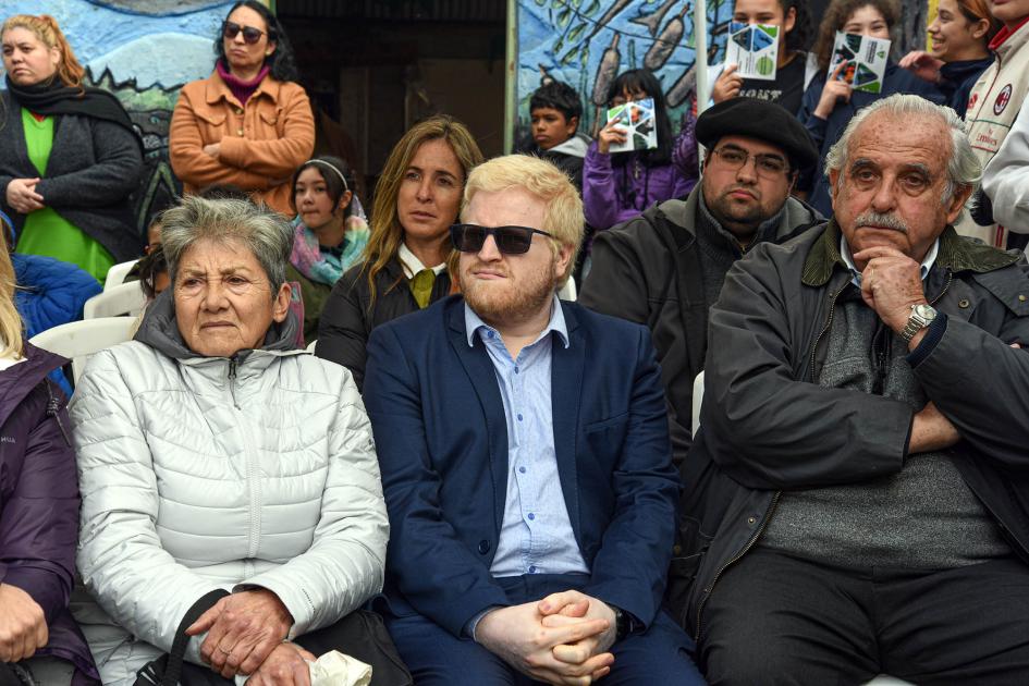 Público de la actividad Público, incluyendo el director Nieves