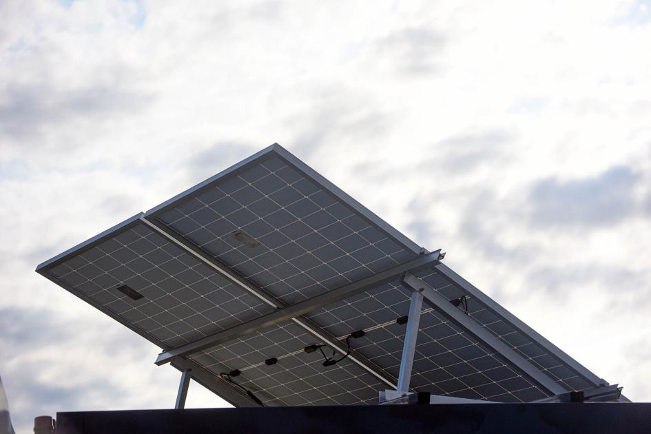 La incorporación de paneles solares se concretó gracias al programa Localidades Eficientes del MIEM Paneles solares