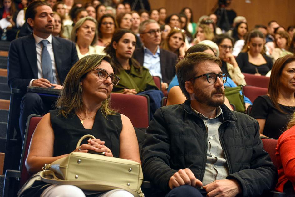 Entre el público se encontraba el director nacional de Industrias, Adrián Míguez Director Míguez, en primera fila del público