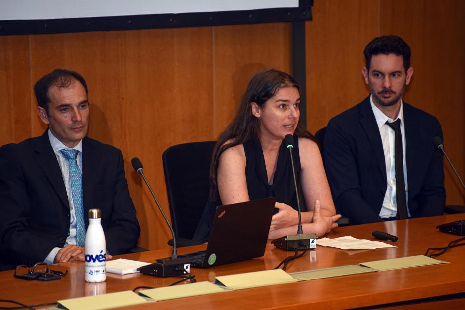 Los trabajos de MOVÉS incluyen acciones de prueba, diagnósticos y consultorías Equipo de técnicos; habla una mujer