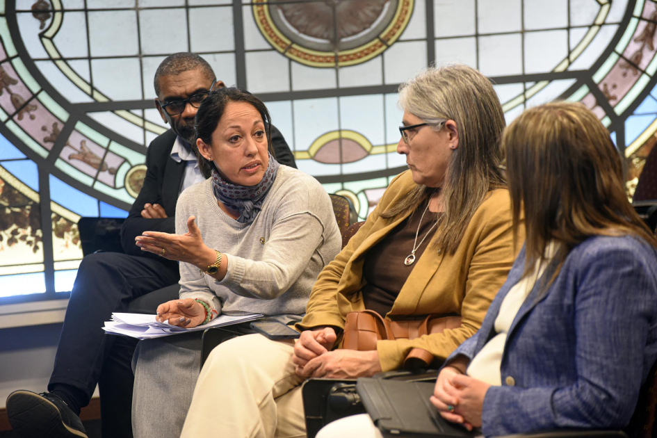 Edgardo Ortuño, Fernanda Cardona, Lucía Etcheverry y Tamara Paseyro