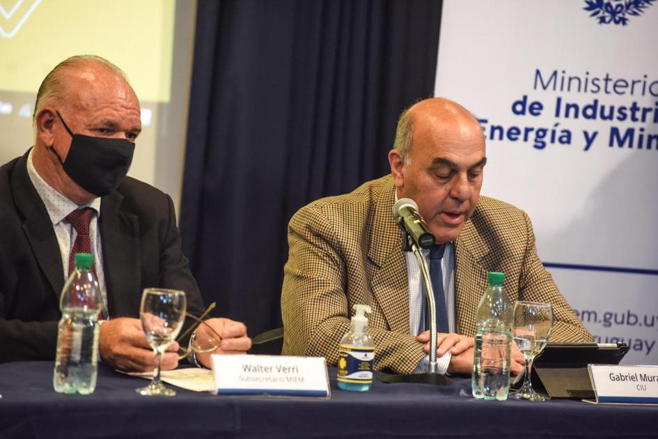 Gabriel Murara en la presentación de campaña del MIEM Poné tu energía en la eficiencia