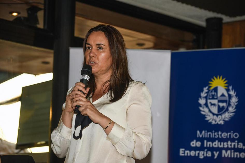 La directora de OPP María de Lima durante el lanzamiento de Cordero Esteño La directora de OPP María de Lima durante el lanzamiento de Cordero Esteño