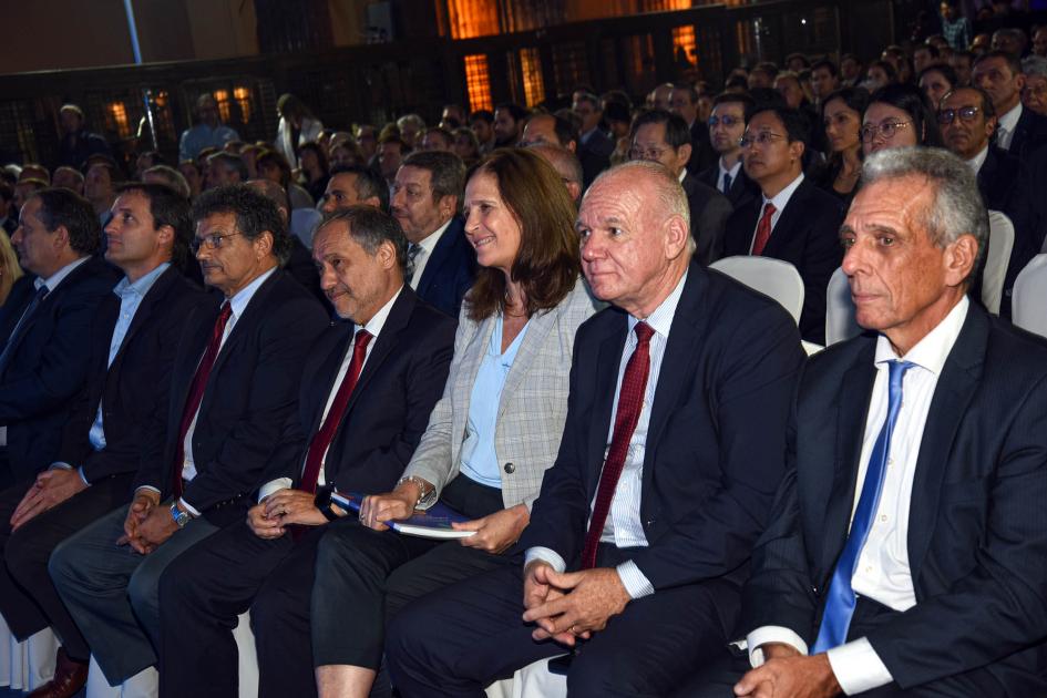 El evento reconoció a los mayores exportadores de Uruguay Facio y Verri, en primera fila
