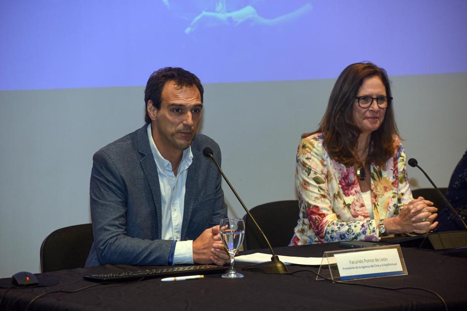 Presentación de la Agencia de Cine y Audiovisual Elisa Facio y Facundo Ponce de León hablan