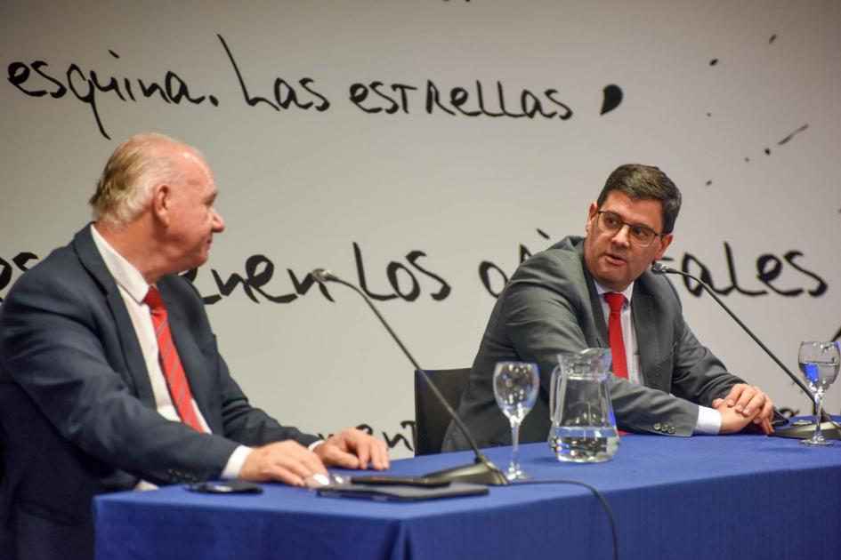 El subsecretario Verri y el director Cantero.