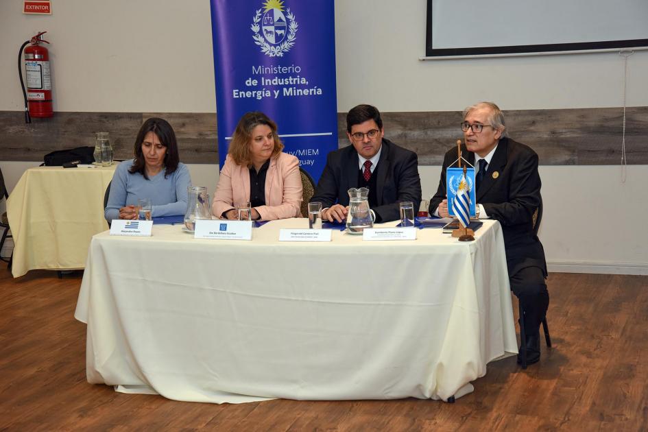 La mesa de apertura tuvo como primer orador al coordinador de ARCAL, Humberto Piano López Mesa de autoridades; habla Humberto Piano