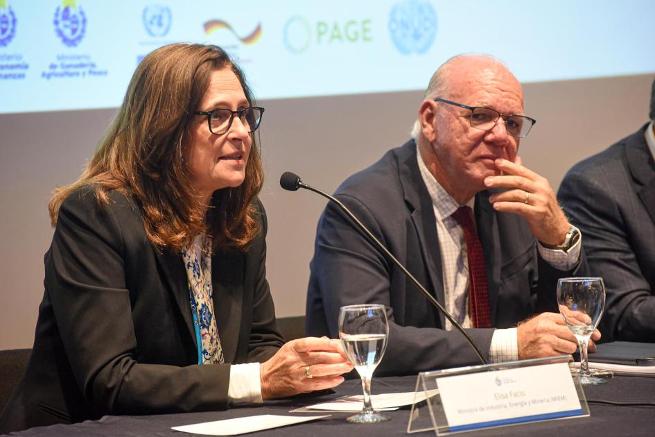 Ministra Elisa Facio Ministra Facio habla junto al subsecretario Verri